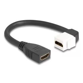   Delock Keystone modul HDMI kábel anya - anya 90 -ban hajlított 8K 60 Hz 20 cm, fekete (90321)