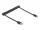 Delock USB 2.0 tekercselt kábel USB Type-A apa   USB Type-C  apa, 0,45 m   0,75 m fekete