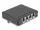 Delock Mini asztali patch panel, RJ45 aljzat, 4 port, Cat.6A, árnyékolt, fekete