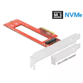   Delock PCI Express x4-kártya - 1 x M.3 / NF1 nyílás - alacsony profilú formatényező (90401)