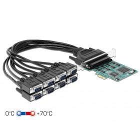   Delock PCI Express Kártya > 8 x RS-232 soros csatlakozó (90411)