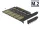 Delock PCI Express x16-kártya > 5 x belső M.2 aljzat B nyílással / SATA (90435)