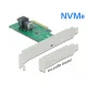 Delock PCI Express x4 Card - 1 x belső NVMe SFF-8643 - alacsony profilú formatényező