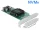 Delock PCI Express x8 Card - 2 x belső NVMe SFF-8643 - alacsony profilú formatényező