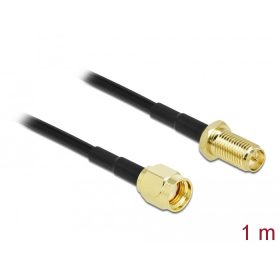   Delock antenna kábel RP-SMA-dugó - RP-SMA-hüvely LMR/CFD100 1m  (90443)