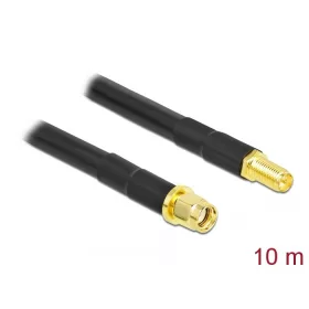   Delock antennakábel RP-SMA apa RP-SMA anya LMR/CFD300 10 m alacsony veszteséggel
