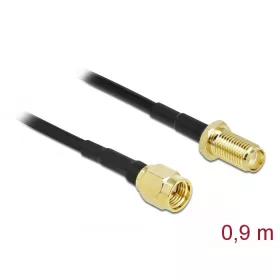   Delock Antennakábel SMA-dugó - SMA-hüvely LMR/CFD100, 0,9 m low loss