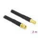 Delock RP-SMA apa/anya antennakábel 2m (90464)