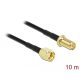 Delock Antennakábel RP-SMA-dugó - RP-SMA-hüvely LMR/CFD100 10 m low loss