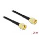 Delock Antennakábel RP-SMA-dugó - RP-SMA-dugó LMR/CFD100, 2 m