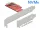 Delock PCI Express x4-kártya > 1 x belső OCuLink SFF-8612 - alacsony profilú formatényező (90482)