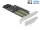 Delock PCI Express x16 Kártya - 1 x M.2 B-kulcs + 1 x NVMe M.2 M-kulcs + 1 x mSATA - alacsony profil (90486)