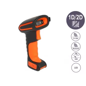   Delock Ipari vonalkódolvasó 1D és 2D 2,4 GHz-es, Bluetooth vagy USB-hez