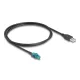 Delock Kábel HSD Z anya - A-típusú USB 2.0 apa 1 m (90534)