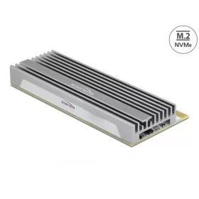   Delock PCI Express x16 (x1 / x4 / x8) kártya - 1 x NVMe M.2 Key M LED kijelzővel (90566)