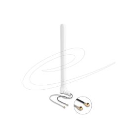   Delock WiFi 6 iker antenna 2 x I-PEX Inc., MHF  I apa 2 - 5 dBi 17 cm minden-irányú flexibilis csatlakozással, fehér színű