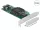 Delock PCI Express x8 kártya - 4 x belső NVMe SFF-8643 - alacsony profilú formatényező