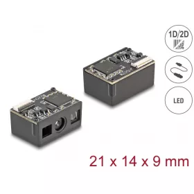   Delock Vonalkód olvasó modul 1D és 2D - német típus (90603)