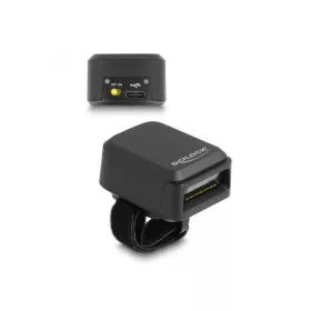   Delock Vonalkód olvasó gyűrű 1D és 2D 2,4 GHz-cel vagy Bluetooth-szal   vezetéknélküli töltő funkció