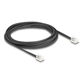 Delock Telefon kábel RJ11 apa - RJ11 apa fekete 3 m (90619)