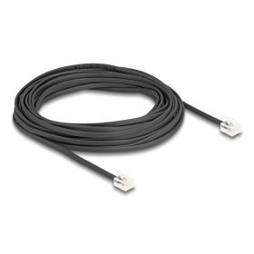 Delock Telefon kábel RJ11 apa - RJ11 apa fekete 5 m (90620)