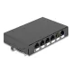 Delock Keystone üres panel, 6 portos, 0,5U, fekete