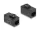 Delock Keystone modul, RJ45-aljzat - RJ45-aljzat, Cat.6A UTP fekete (90638)