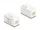 Delock Keystone modul, RJ45-aljzat - RJ45-aljzat, Cat.6A UTP fehér (90639)