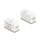 Delock Keystone modul, RJ45-aljzat - RJ45-aljzat, Cat.6A UTP fehér (90639)