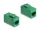 Delock Keystone modul, RJ45-aljzat - RJ45-aljzat, Cat.6A UTP zöld (90640)