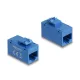 Delock Keystone modul, RJ45-aljzat - RJ45-aljzat, Cat.6A UTP kék (90642)