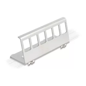   Delock Keystone fém rögzítőelem 6 porton DIN-sínhez (90656)