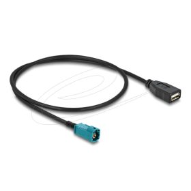   Delock Kábel HSD Z apa - A-típusú USB 2.0 anya 0,5 m (90702)