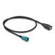 Delock Kábel HSD Z apa - A-típusú USB 2.0 anya 0,5 m (90702)