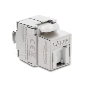   Delock Keystone modul RJ45 aljzat   LSA Cat.6A, árnyékolt, szerszám nélküli, porvédő fedéllel