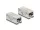Delock Adapter összekötő RJ45 aljzat aljzat, Cat.6A, fémházas