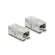 Delock Adapter összekötő RJ45 aljzat aljzat, Cat.6A, fémházas