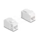 Delock Keystone modul összekötő RJ45 aljzat RJ45 aljzat, Cat.6A UTP, fehér