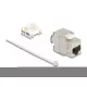 Delock Keystone modul, vékony / rövid RJ45 jack - LSA Cat.6A árnyékolt 180  szerszámmentes csatlakozó