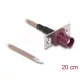 Delock Antenna kábel FAKRA D anya   nyílt kábelek RG-316 20 cm 2 előrelyukasztott nyílással