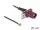 Delock Antenna kábel FAKRA D apa - MHF  I apa 1,13 - 20 cm 1 előrelyukasztott nyílással