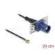 Delock Antenna kábel FAKRA C apa - MHF  I apa 1,13 - 20 cm 2 előrelyukasztott nyílással