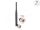 Delock WiFi 7 antenna N apa 2 - 3 dBi 20,6 cm hosszú kétirányú billenő csatlakozással hajlékony fekete anyaggal