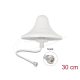 Delock 4G WiFi 2,4 GHz antenna N anya 3 dBi 30 cm RG-58 mindenirányú mennyezeti tartó fehér