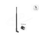 Delock WiFi 2,4 GHz antenna RP-SMA-dugó 7 dBi mindenirányú, dönthető csatlakozással (fekete színű)