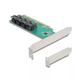   Delock PCI Express 16 kártya 4 x belső SFF-8643 NVMe-hez - elágazás - alacsony profilú formatényező (90777)