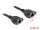 Delock Hálózat bővítő kábel S/FTP RJ45 anya - RJ45 anya Cat.6A, 0,25 m fekete