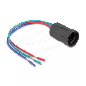   Delock Foglalat 19 mm-es 3 tűs Nyomó Gomb vagy Kapcsoló (90789)