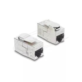  Delock Keystone modul összekötő RJ45 aljzat RJ45 aljzat, Cat.6A árnyékolt