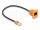 Delock D-Type RJ45 kábelcsatlakozó a jackhez Cat.5e UTP narancssárga / fekete 30 cm